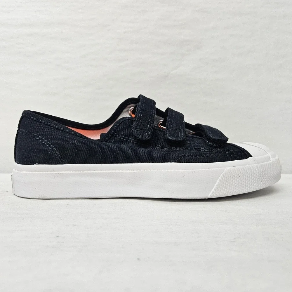Converse Jack Purcell 3V OX Sneakers 168136C Black Total Orange Women's‎ Size 9